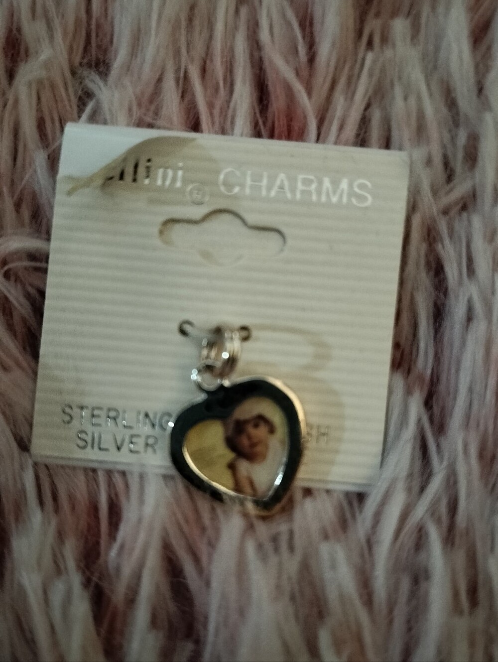 Sterling Silver Heart Photo Charm